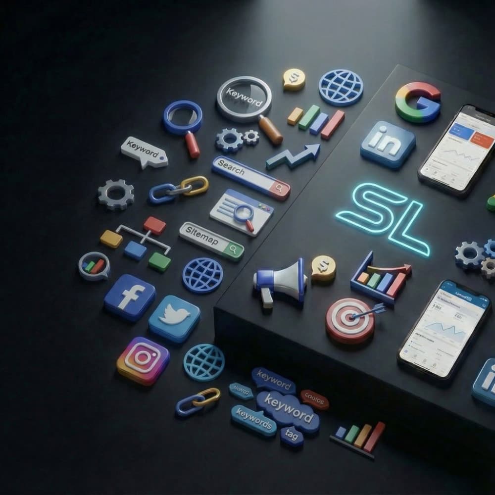 SEO Analyse Dashboard mit Ranking-Entwicklung